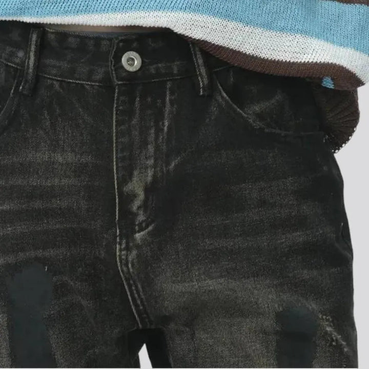 Bootcut men's floor-length jeans
