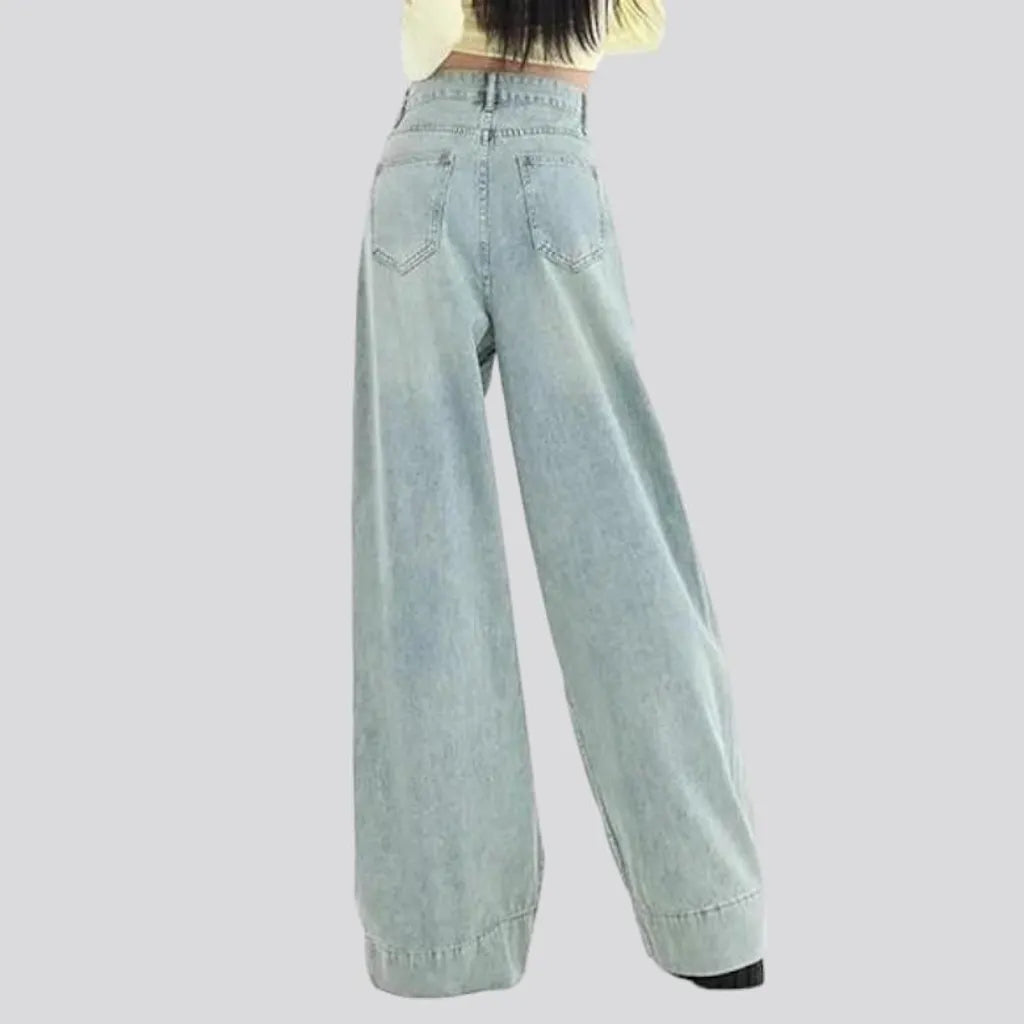 Vintage mid-waist jeans
 for ladies