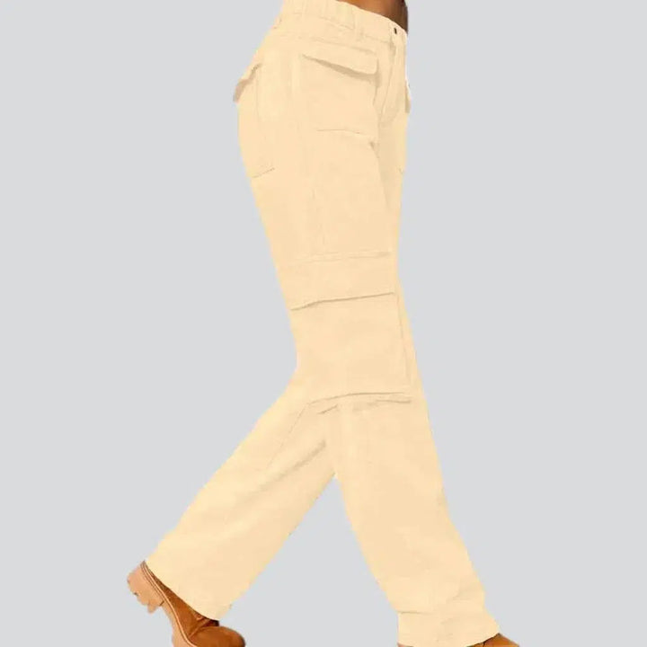 Straight high-waist jeans
 for ladies