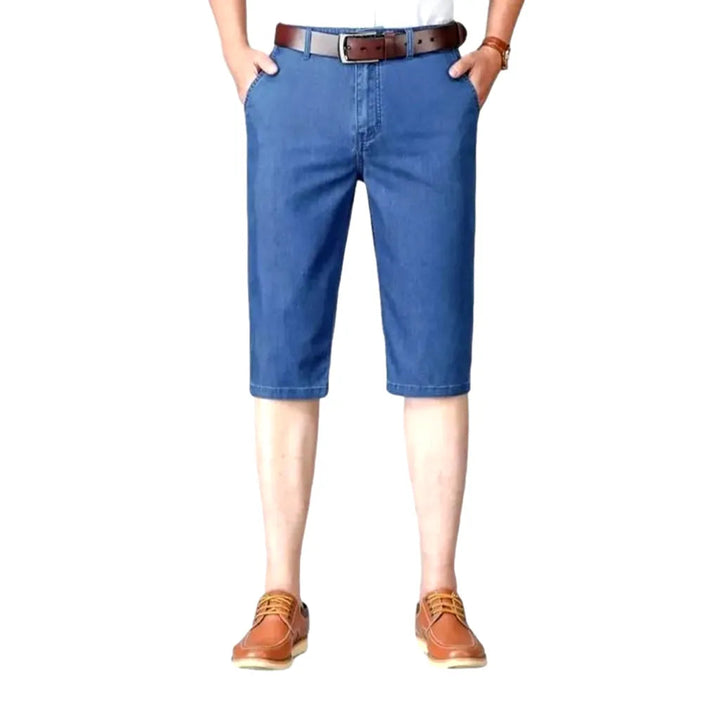 90s high-waist men's denim shorts