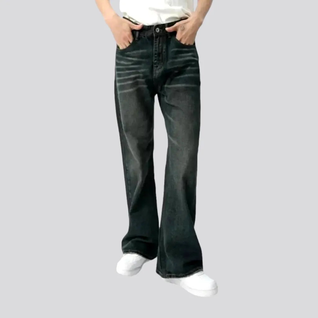 Dark men's baggy jeans | Jeans4you.shop