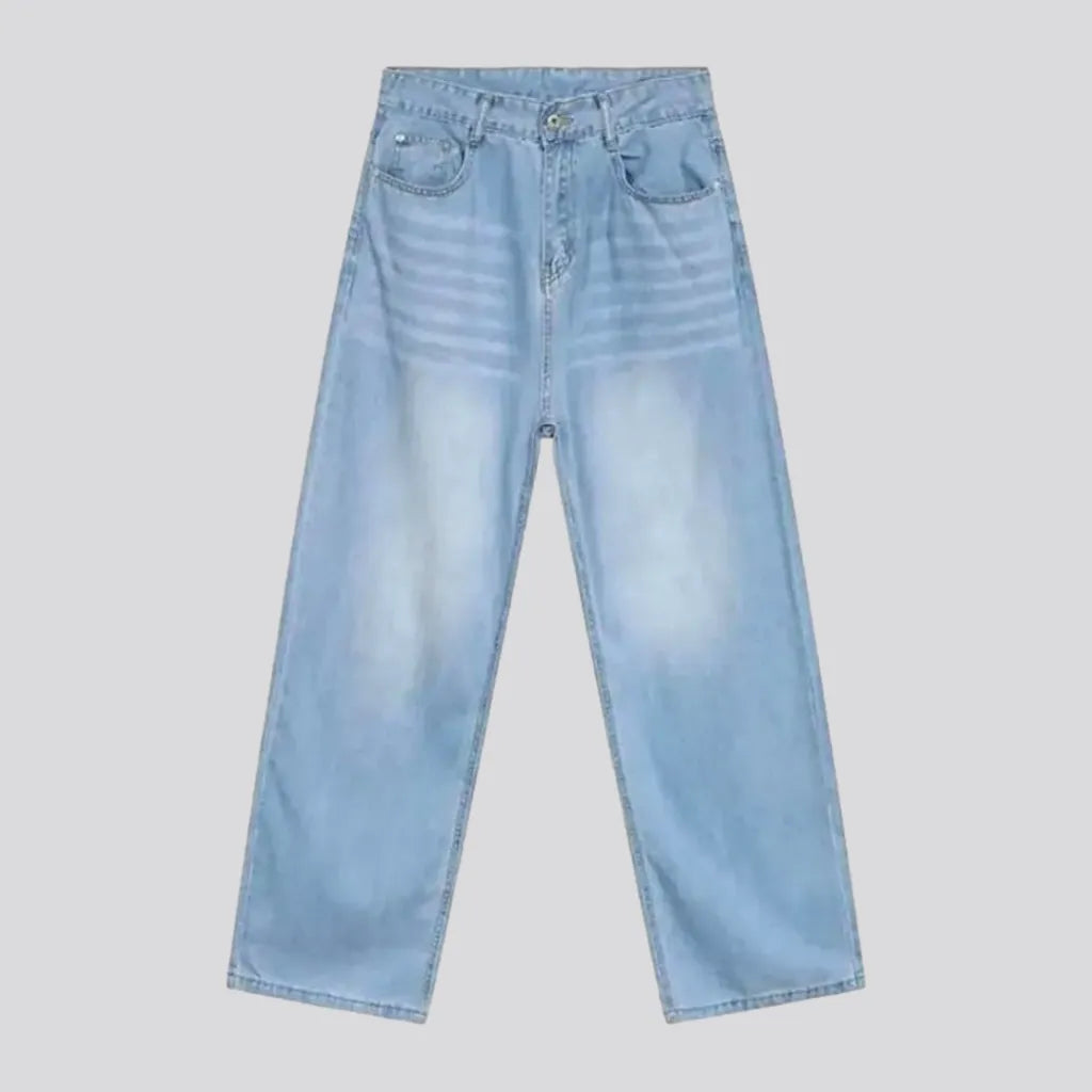 Floor-length men's light-wash jeans | Jeans4you.shop