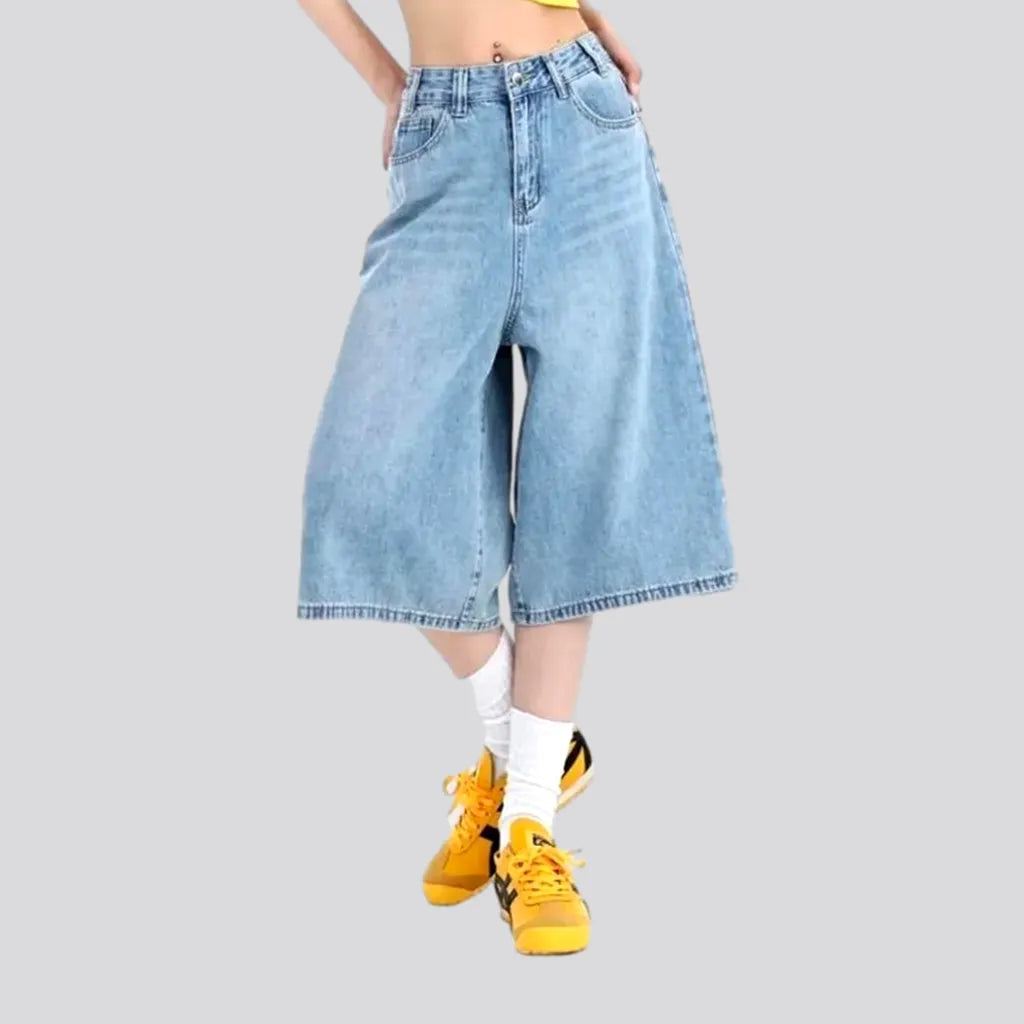 High-waist light-wash denim shorts
 for women | Jeans4you.shop