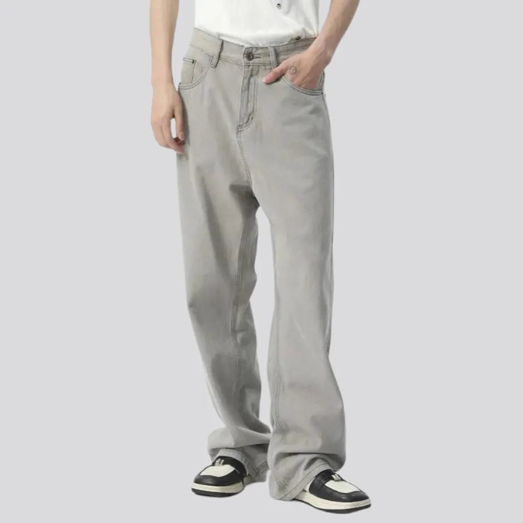 Light-grey men's baggy jeans | Jeans4you.shop