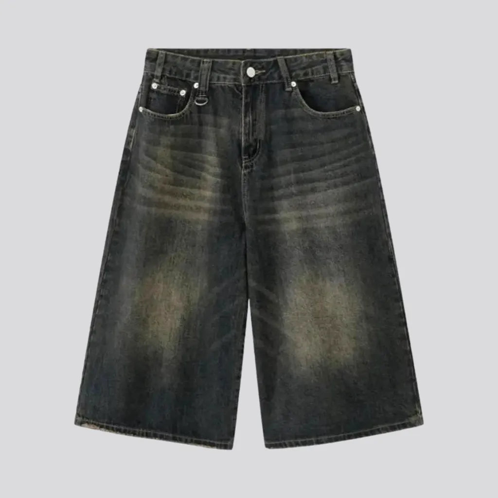 Sanded high-waist denim shorts
 for men | Jeans4you.shop