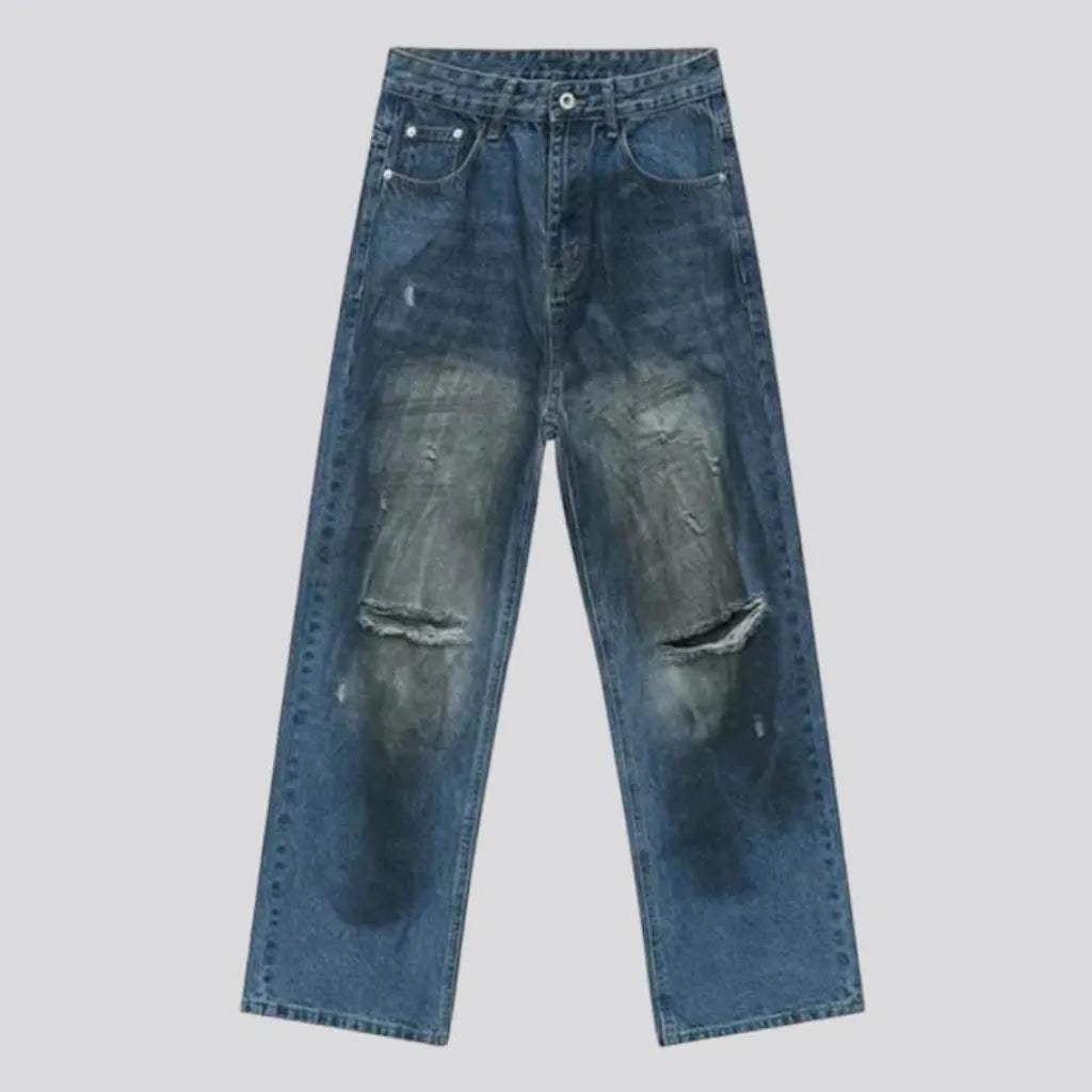 Sanded men's painted jeans | Jeans4you.shop