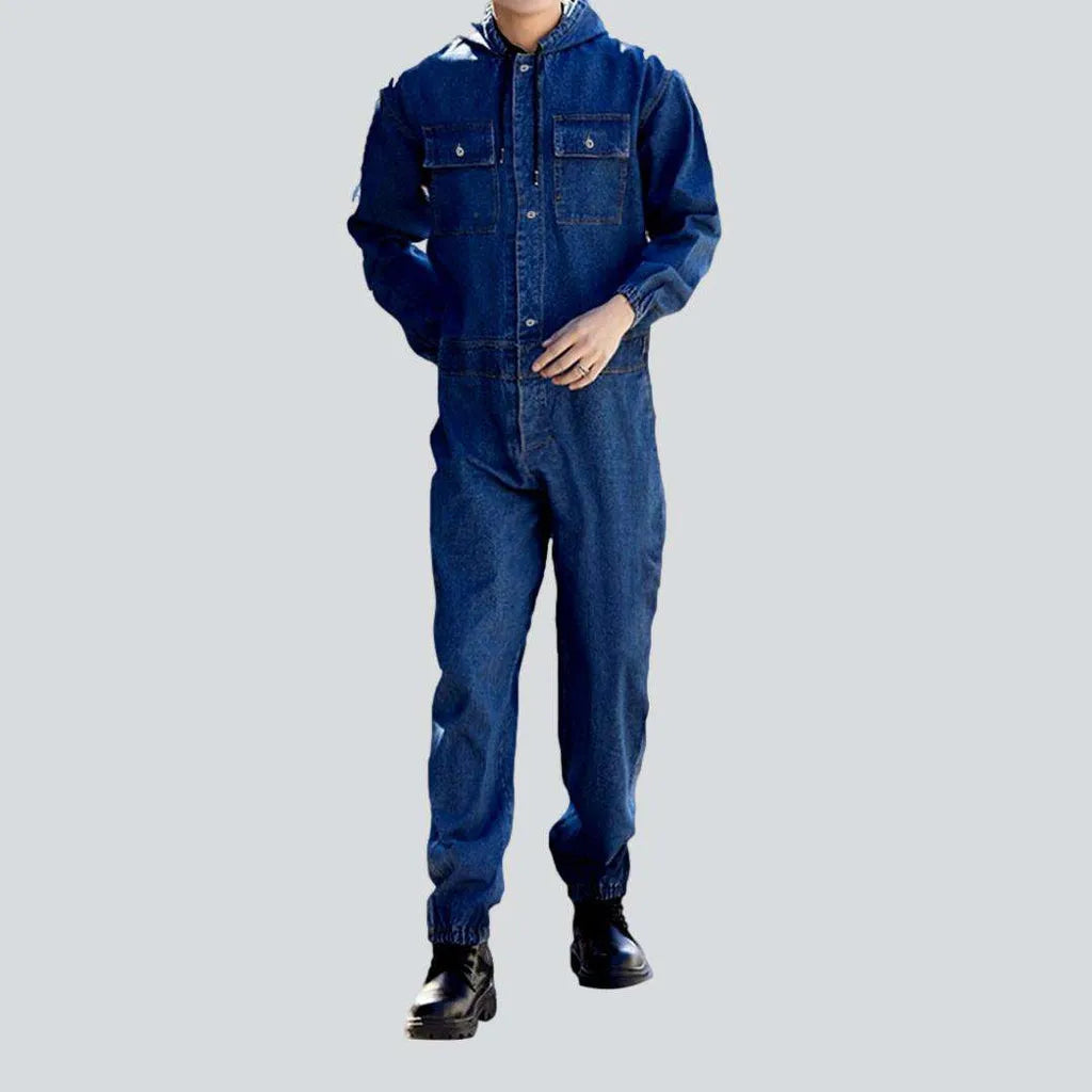 Denim jumpsuit for fashion mens