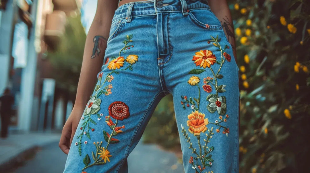 Blossom in Style with Embroidered Jeans | Jeans4you.shop