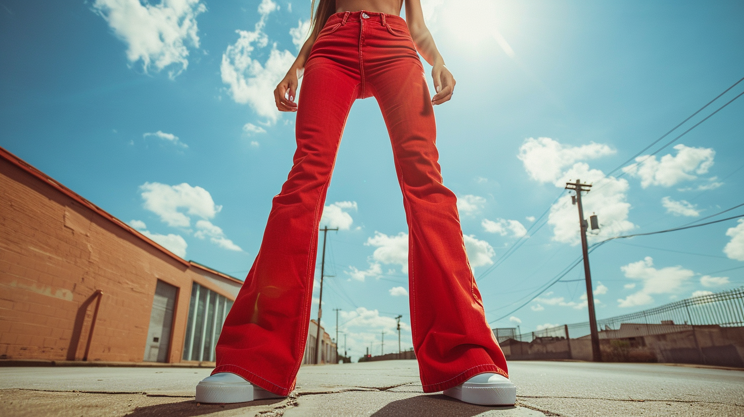Urban Vogue: The Radiance of Red Jeans | Jeans4you.shop