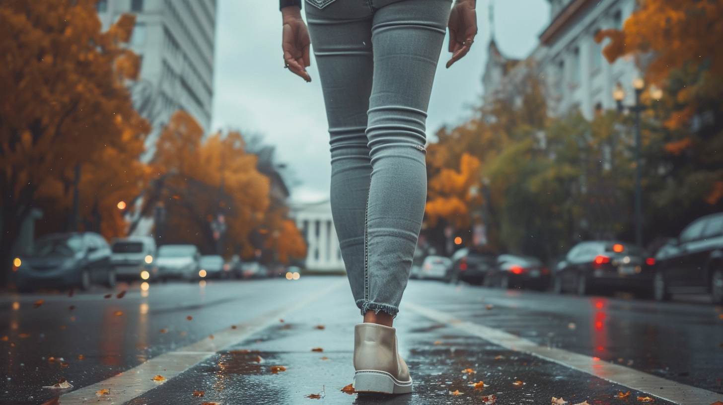 Embrace Autumn 2024 with Women's Grey Jeans