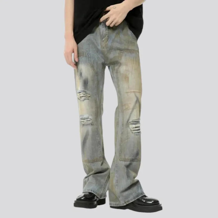 Vintage fit grunge men's jeans