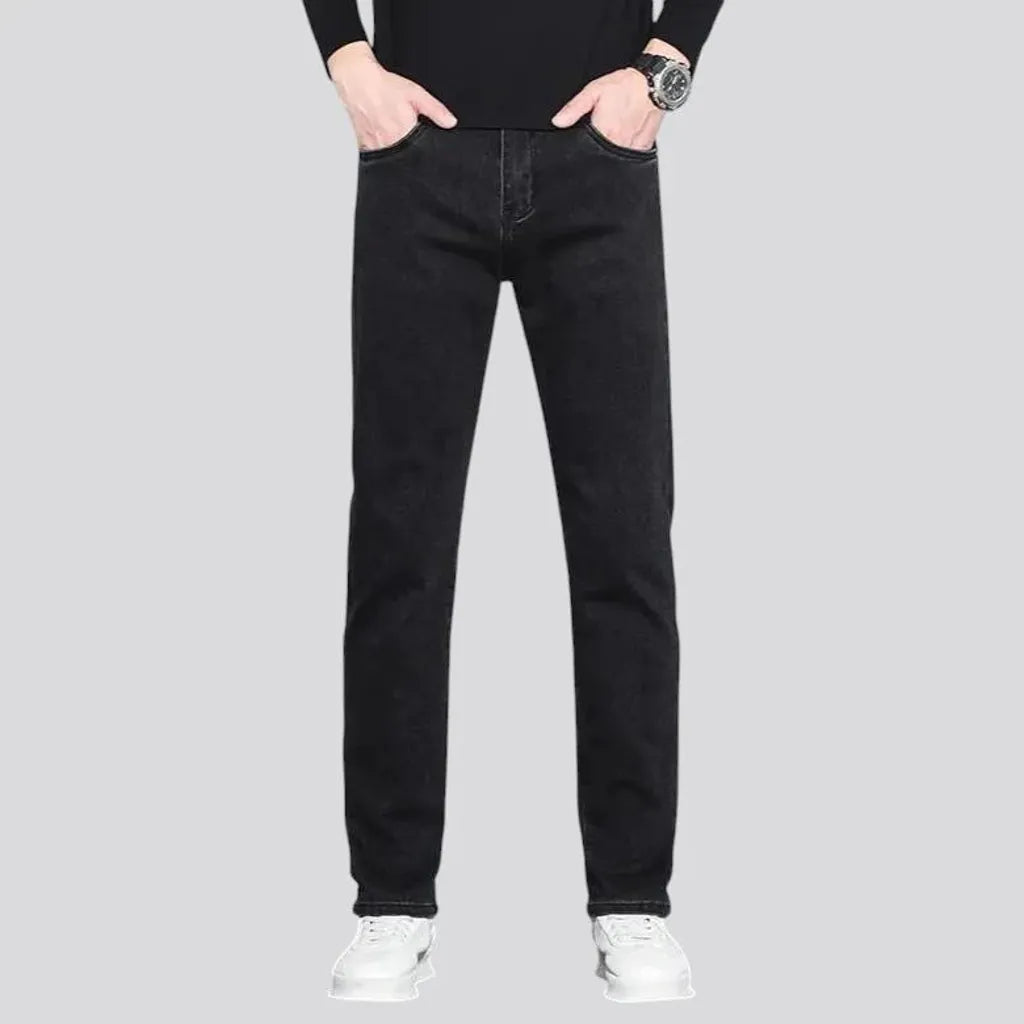 Tapered fit stretchable men's jeans