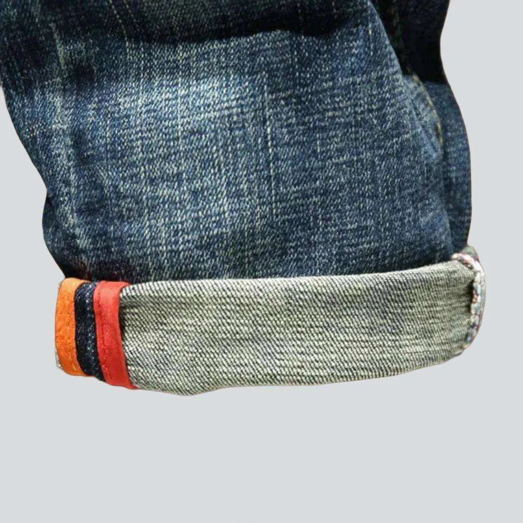 Worn-out look jeans for men