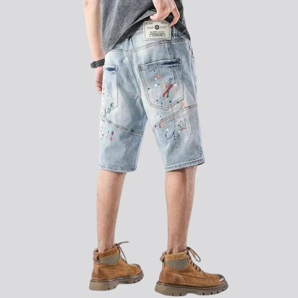 Baggy y2k men's jean shorts