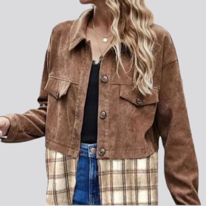 Street vintage jean jacket
 for ladies