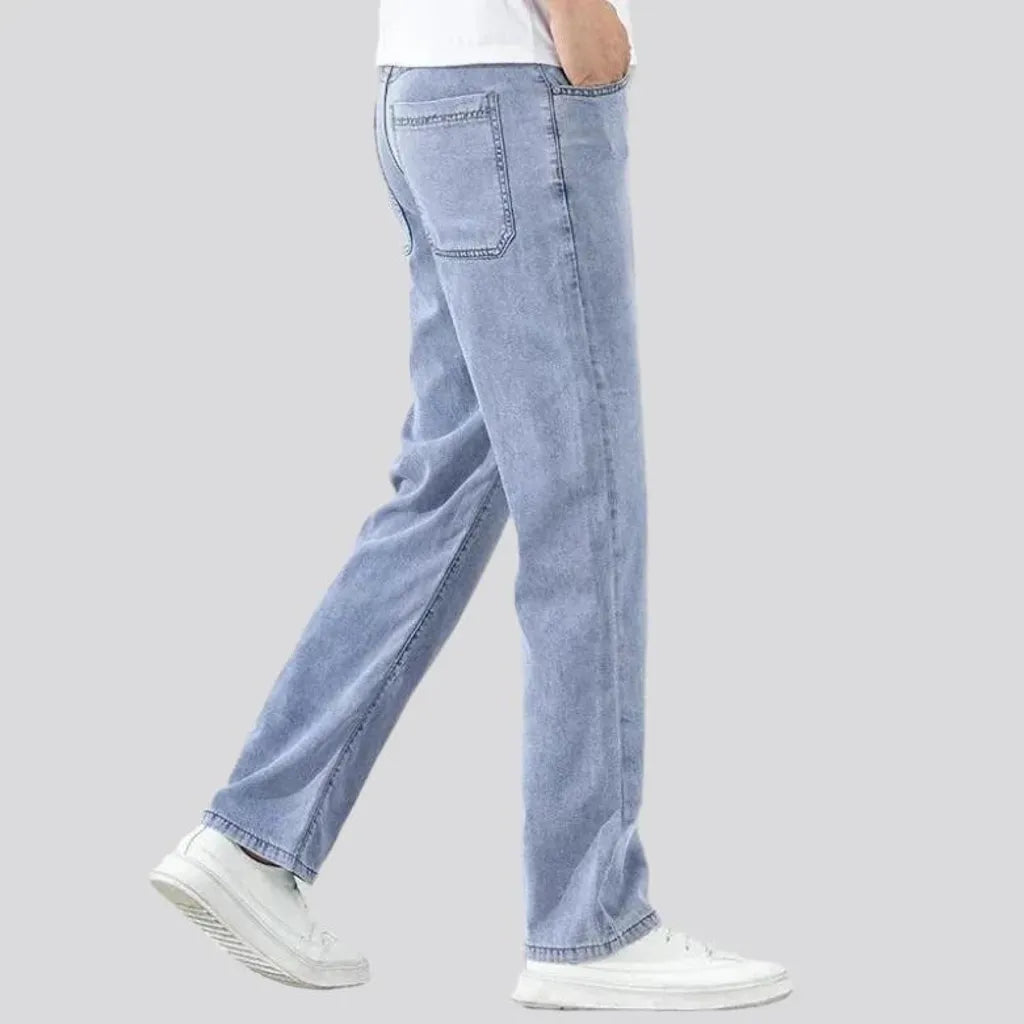 Monochrome men's straight jeans