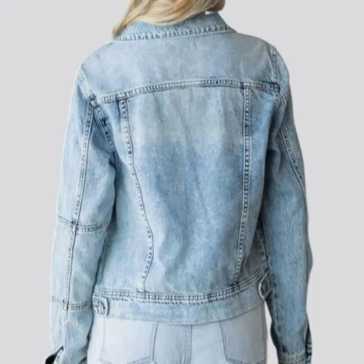 Vintage grunge jeans jacket
 for women