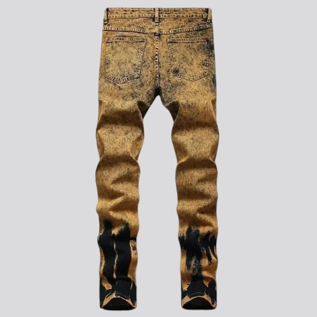 Fashionable mid rise men's denim