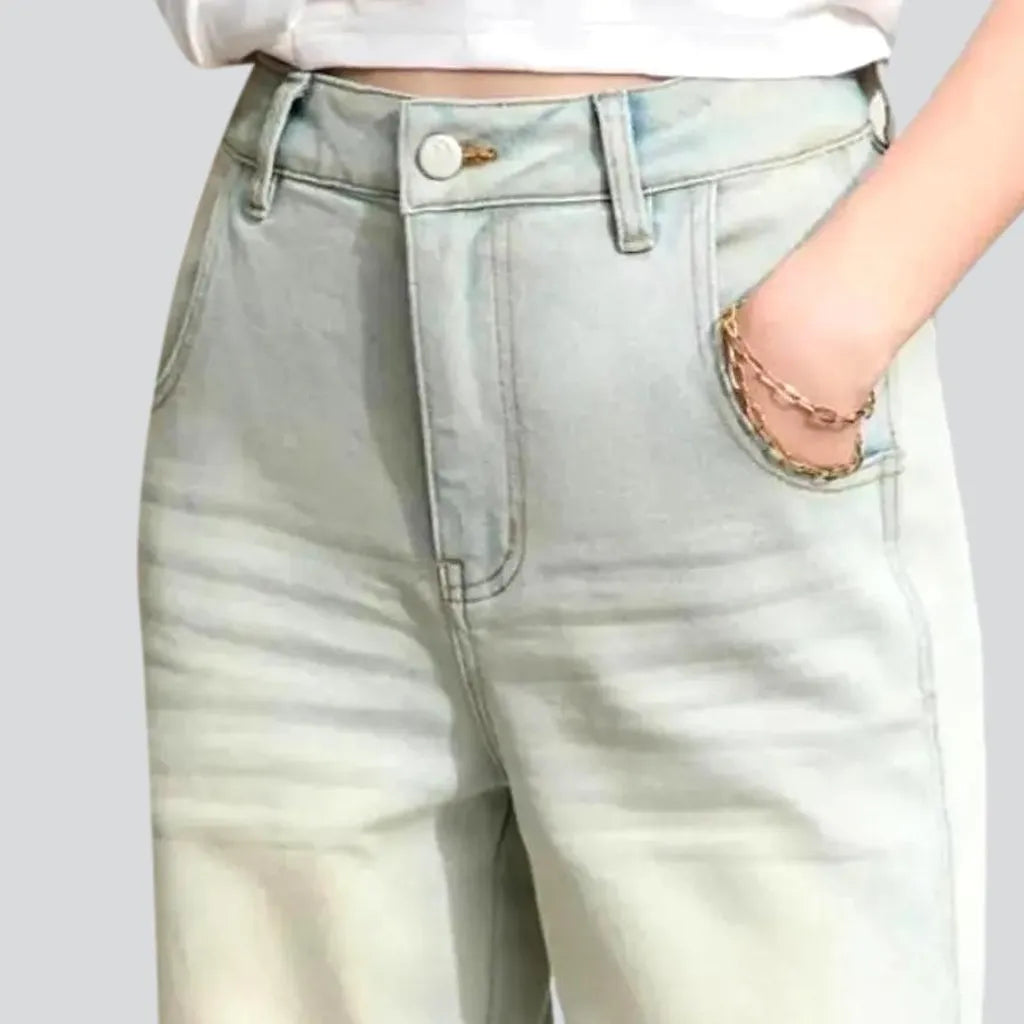 Bleached jeans
 for ladies