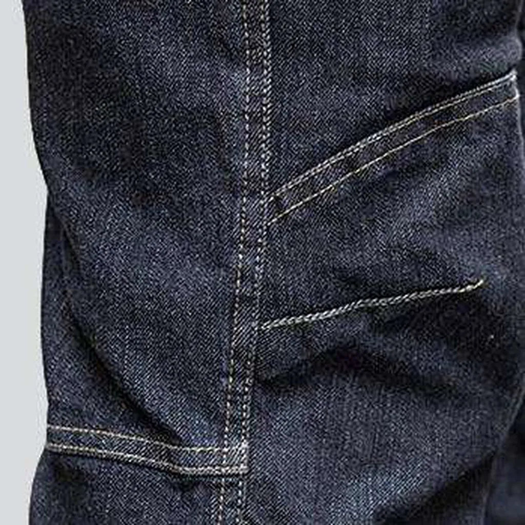 Tactical black jeans for men