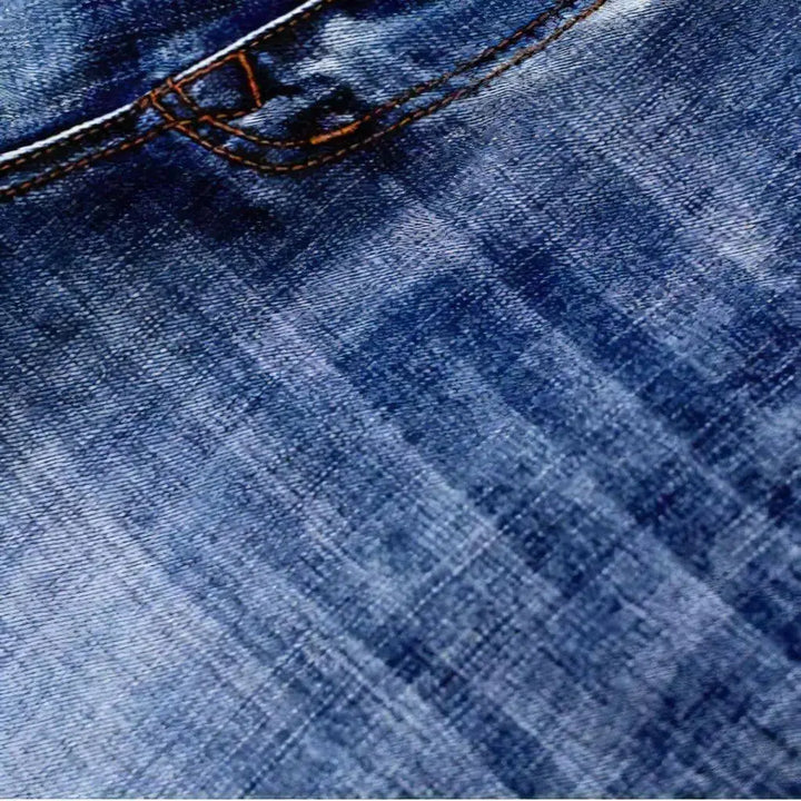 Cargo men's sanded jeans