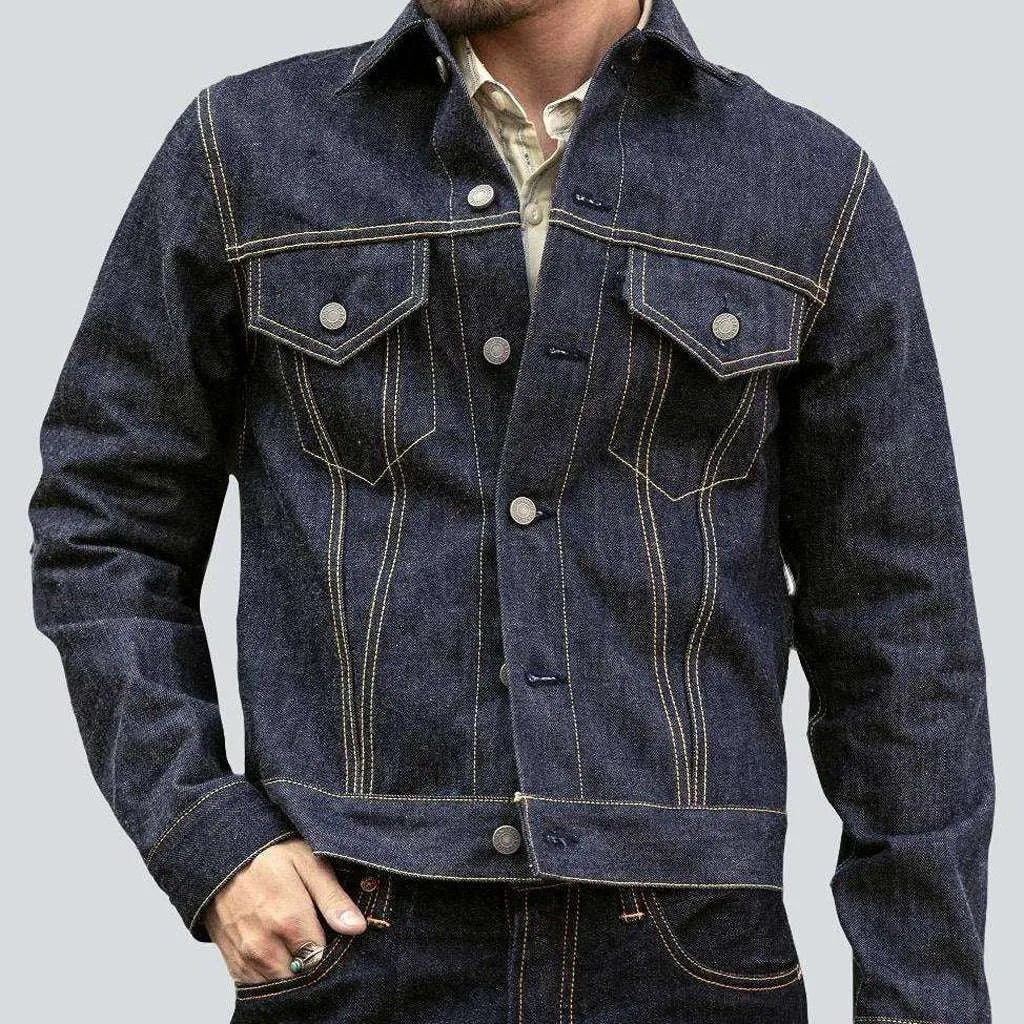 14oz trucker men's jean jacket | Jeans4you.shop