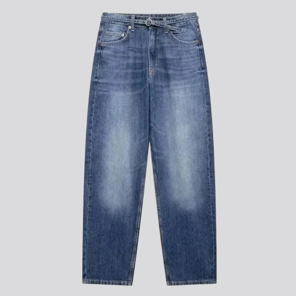 Faded lines and baggy jeans for women