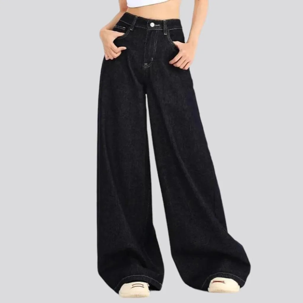 Floor-length monochrome jeans
 for women | Jeans4you.shop