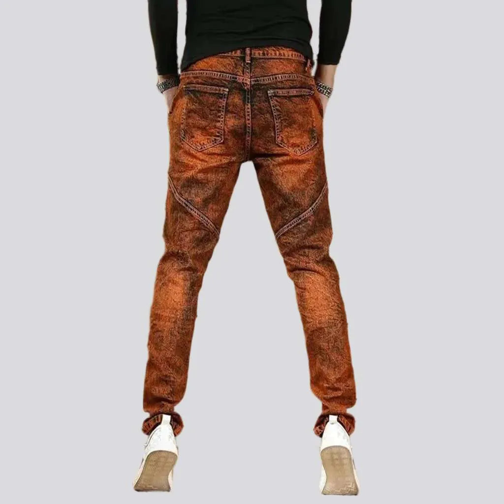Vintage orange jeans for men