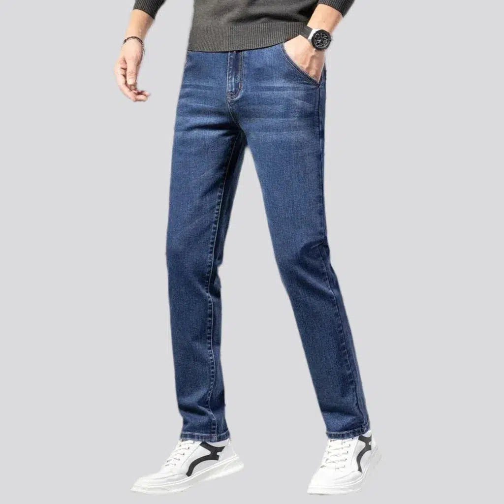 High-waist men's vintage jeans