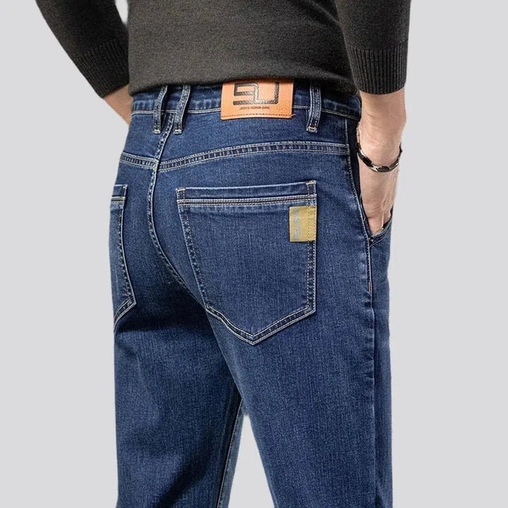 tapered, stonewashed, vintage, stretchy, high-waist, 5-pocket, zipper-button, men's jeans | Jeans4you.shop