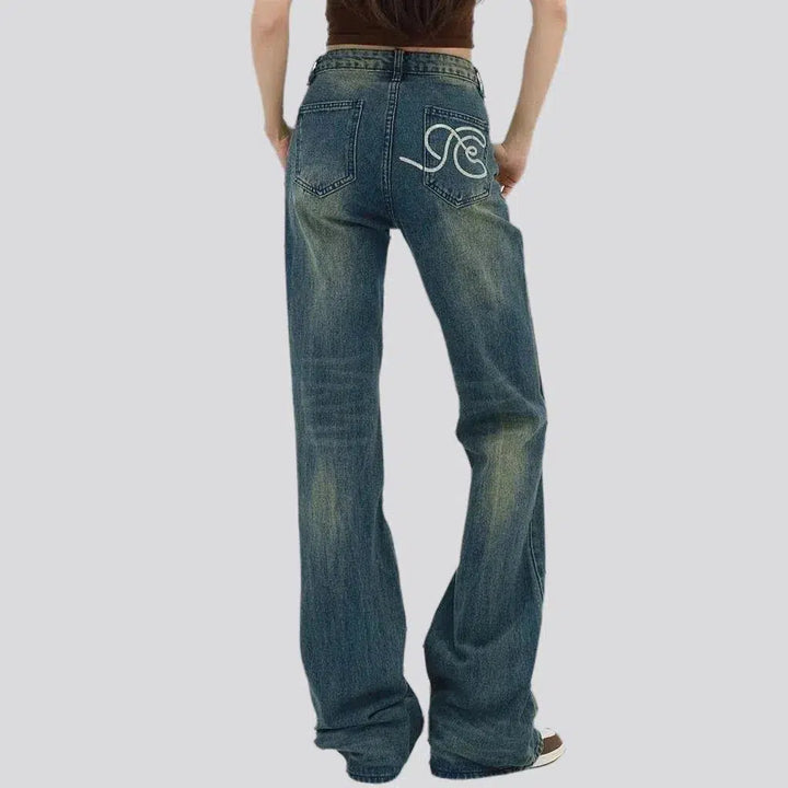 Vintage bootcut jeans
 for women