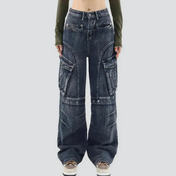 Fashion floor-length jeans
 for ladies