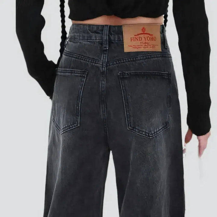 Women's cartoon-print jeans