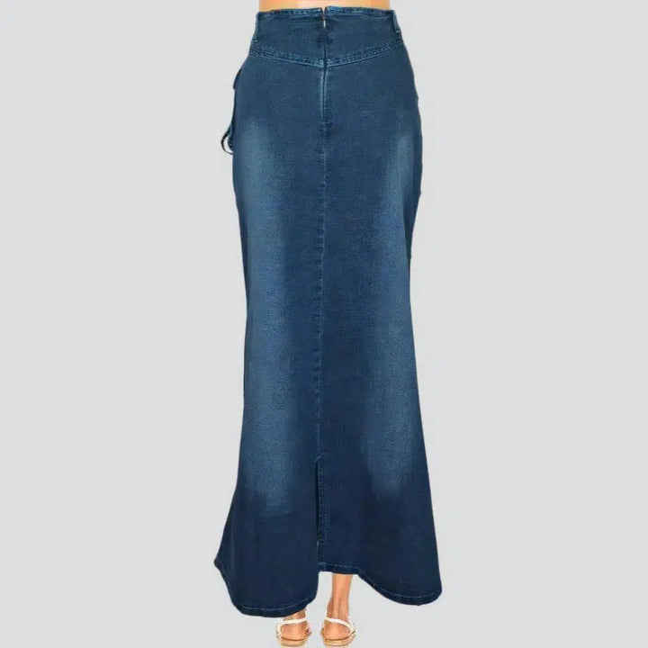 Street high-waist women's jean skirt