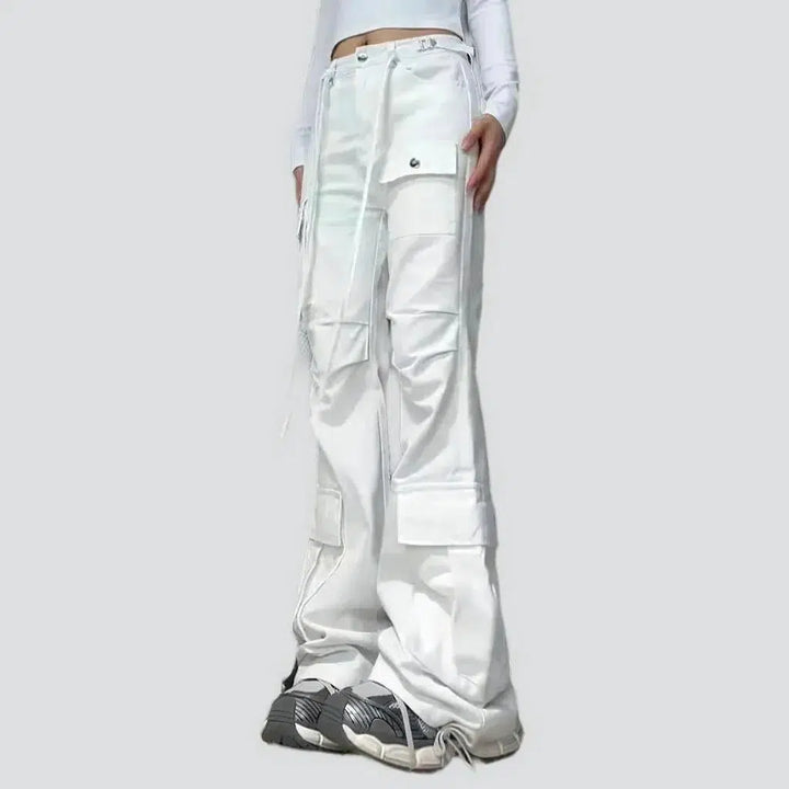 Floor-length flared jeans
 for ladies