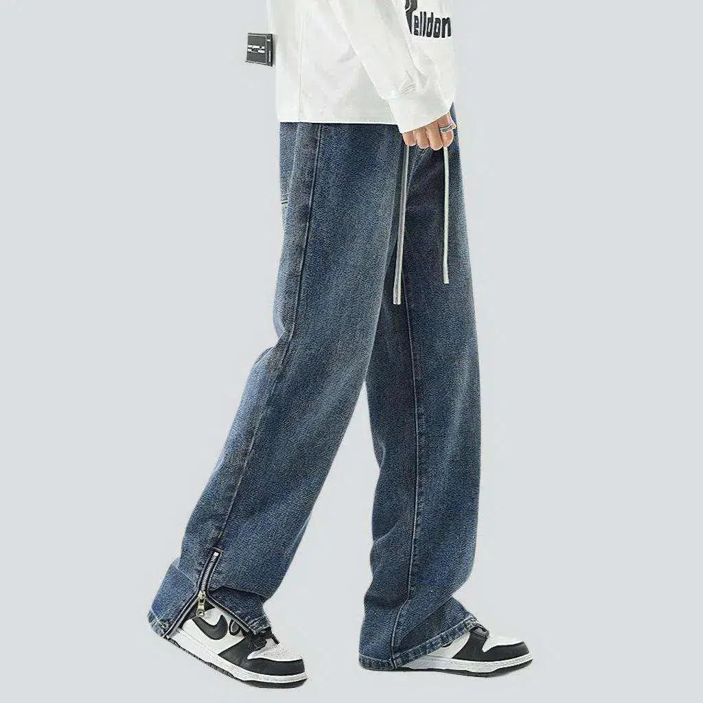 Fashion sanded men's jean pants