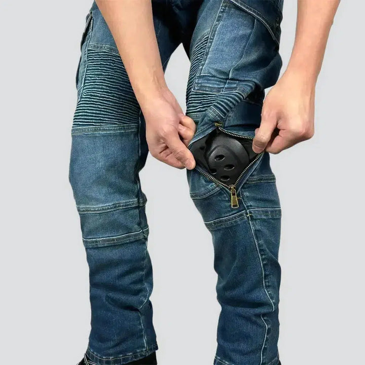 Biker men's cargo jeans