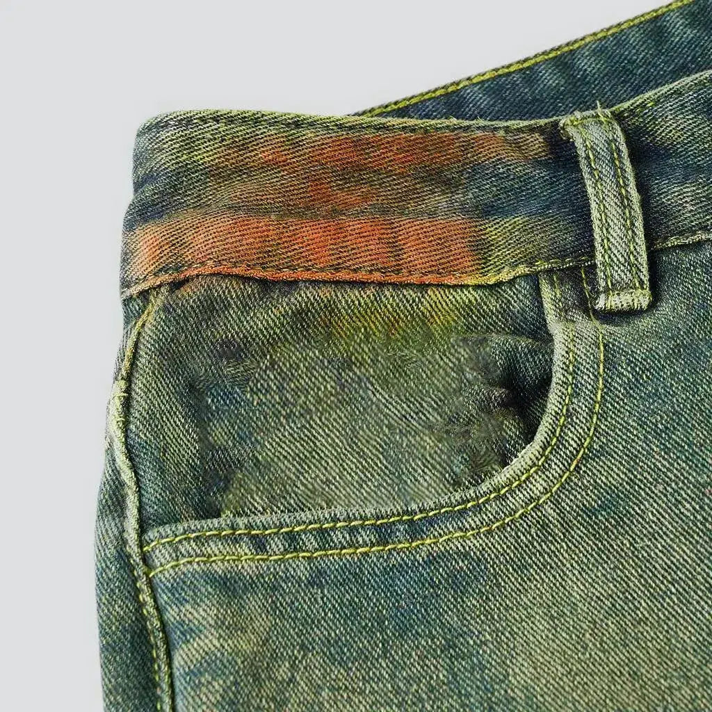 Street women's distressed jeans