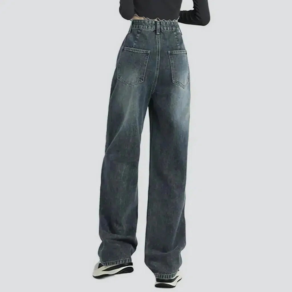 Baggy women's fashion jeans