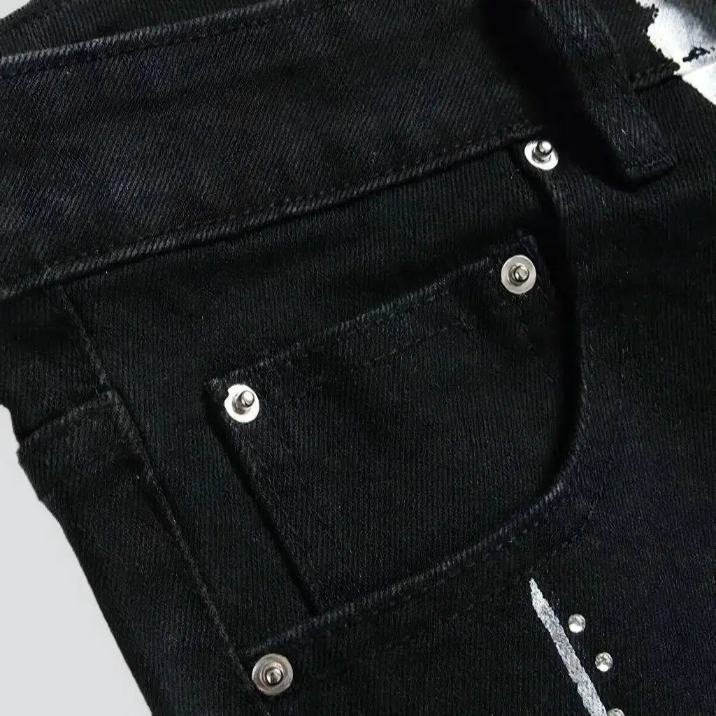 Embellished men's y2k jeans