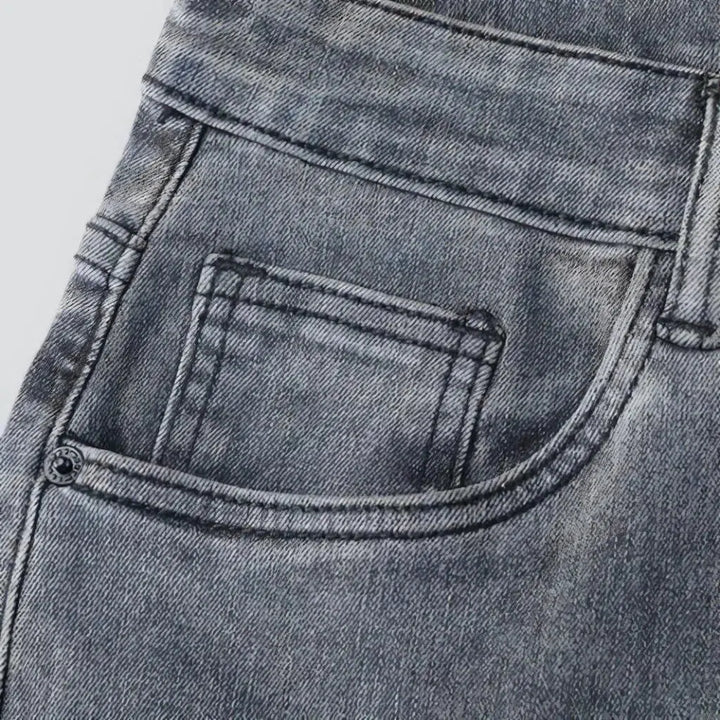 Straight men's stretchy jeans
