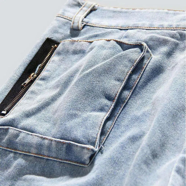Light women's wash jeans