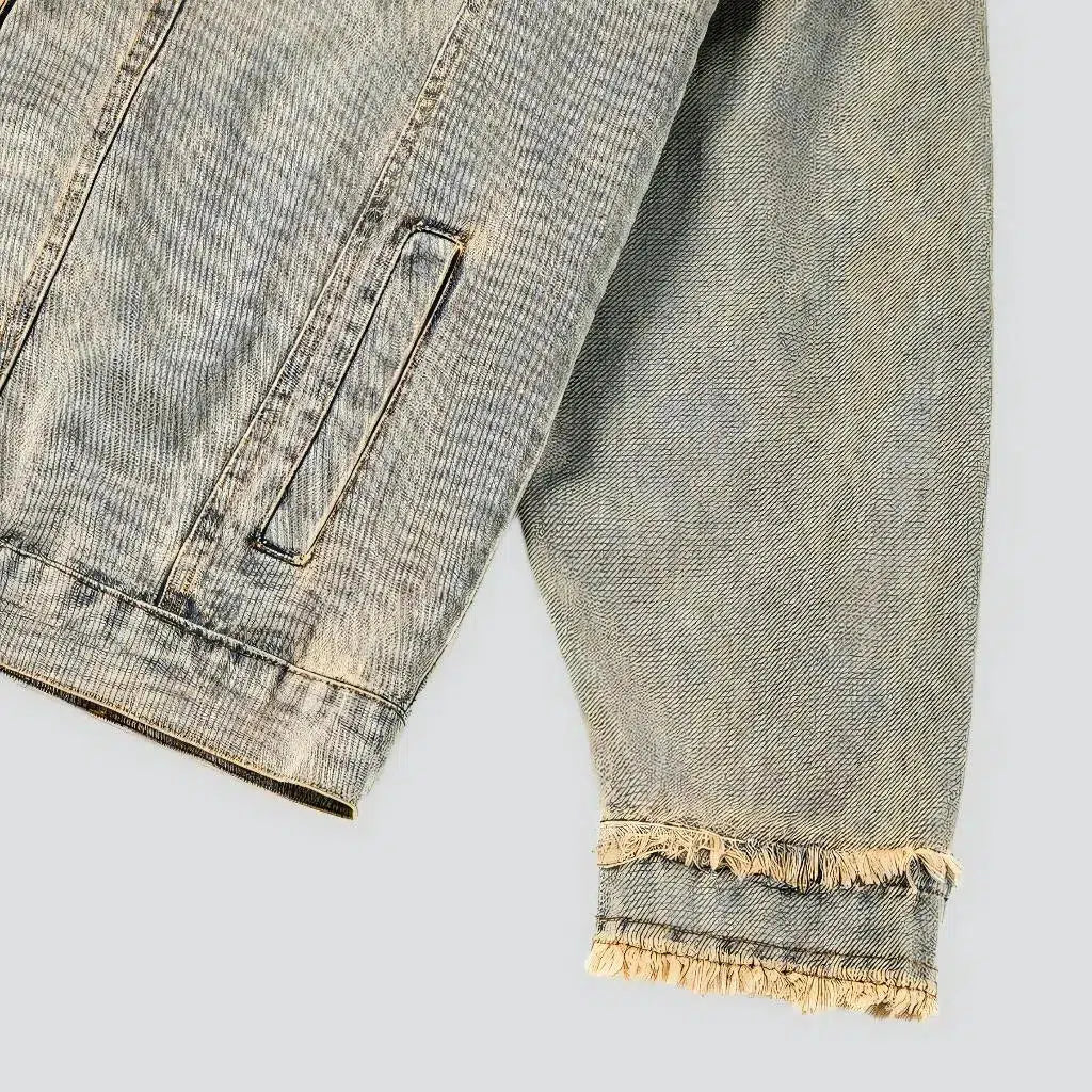 Yellow-cast vintage jeans jacket