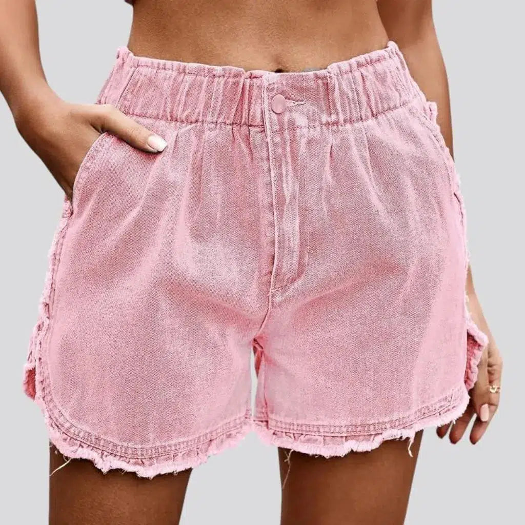 Loose y2k jean shorts
 for women