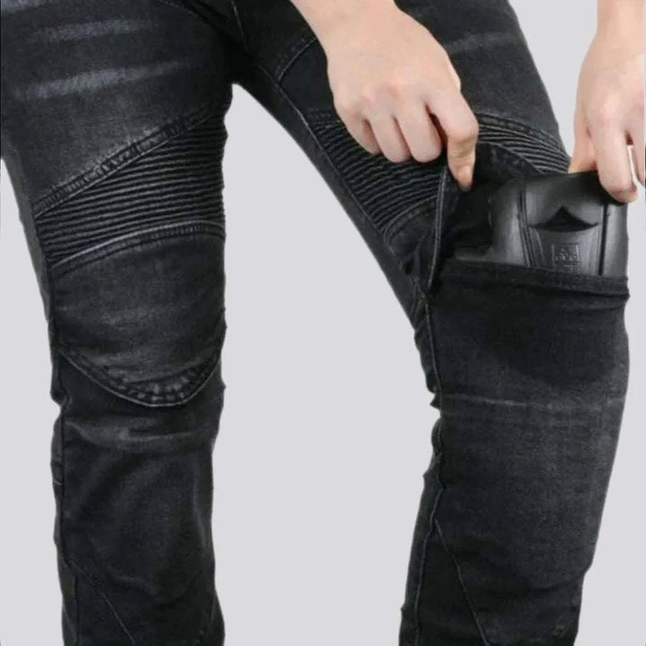 Protective biker jeans
 for women