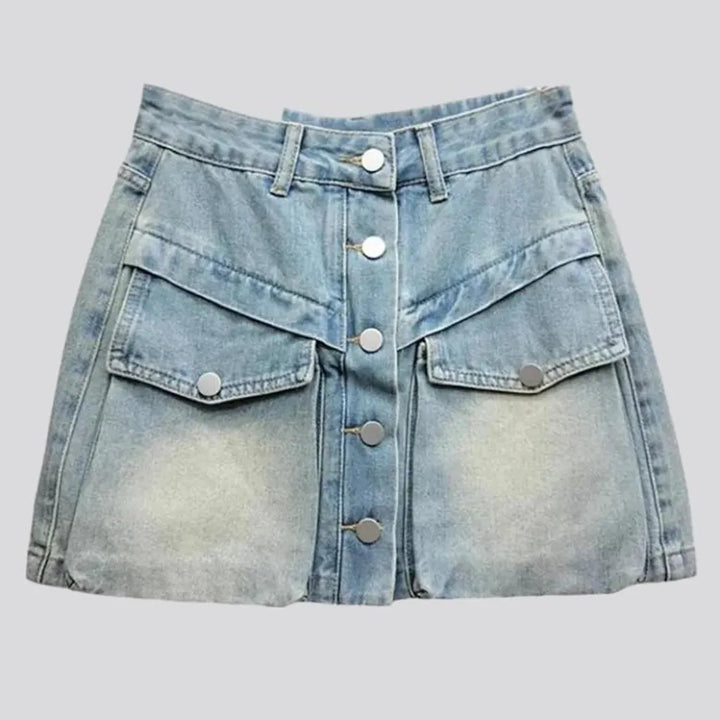 Layered jean skort
 for women | Jeans4you.shop