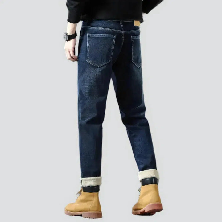 Insulated men's street jeans