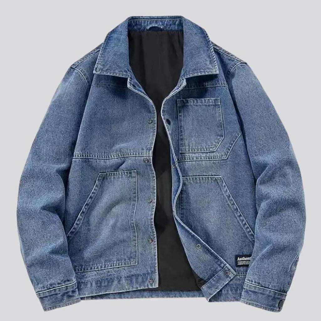 vintage, oversized, sanded, buttoned, men's jacket | Jeans4you.shop