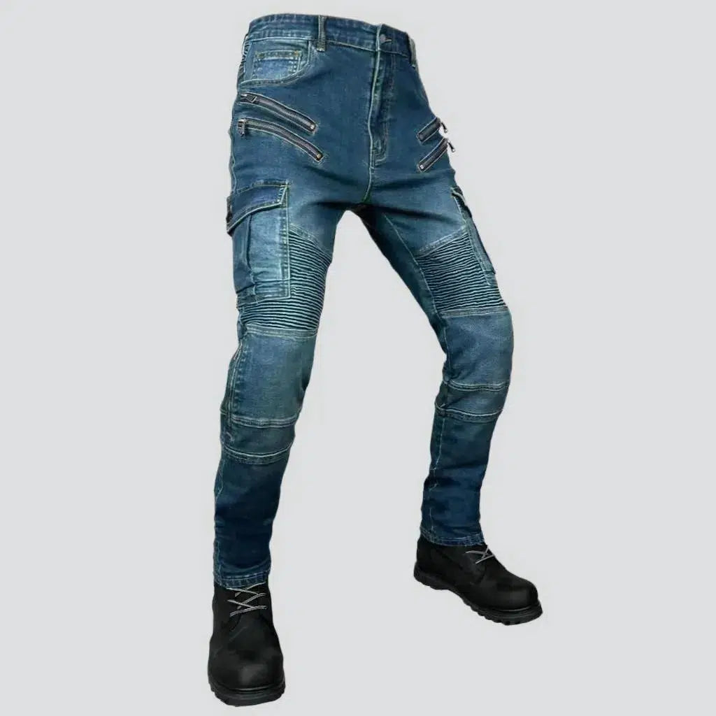 Biker men's cargo jeans